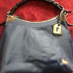 Dooney & Bourke Navy Nylon Shoulder Bag